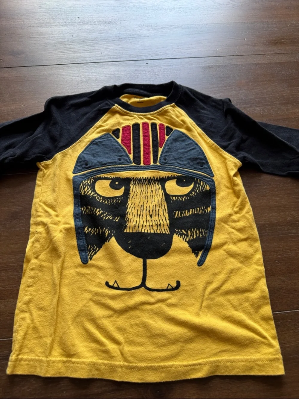 Four Gymboree cotton long sleeves tees S (5) Buffalo Bear Cat Basketball